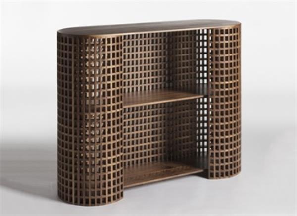 火鍋店中式復(fù)古實木備餐儲物柜